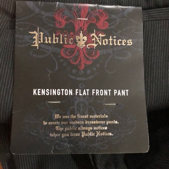 NWT Men’s pinstripe dress pants 34x30 - Picture 3 of 5